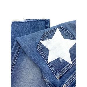 Lucky Brand 6 Authentic Straight Crop Jeans Stars